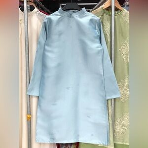 New ao dai gam nam, Vietnamese men’s modern contemporary long dress top l xl 2xl